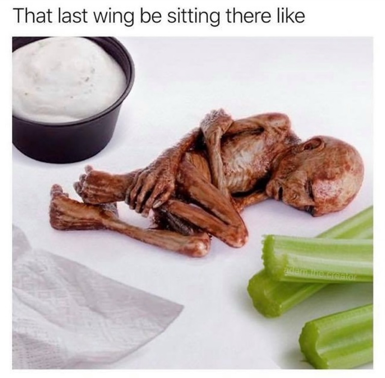 20 Food Memes That Are Basically a Feast for Your Sense of Humor 16 The last wing