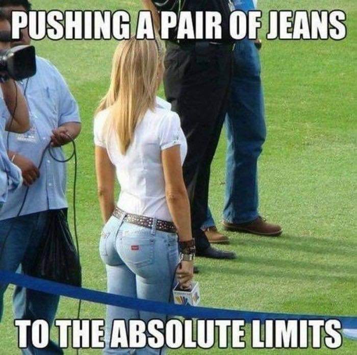 20 Memes That Took the Scenic Route to Dirty 16 pushing a pair of jeans