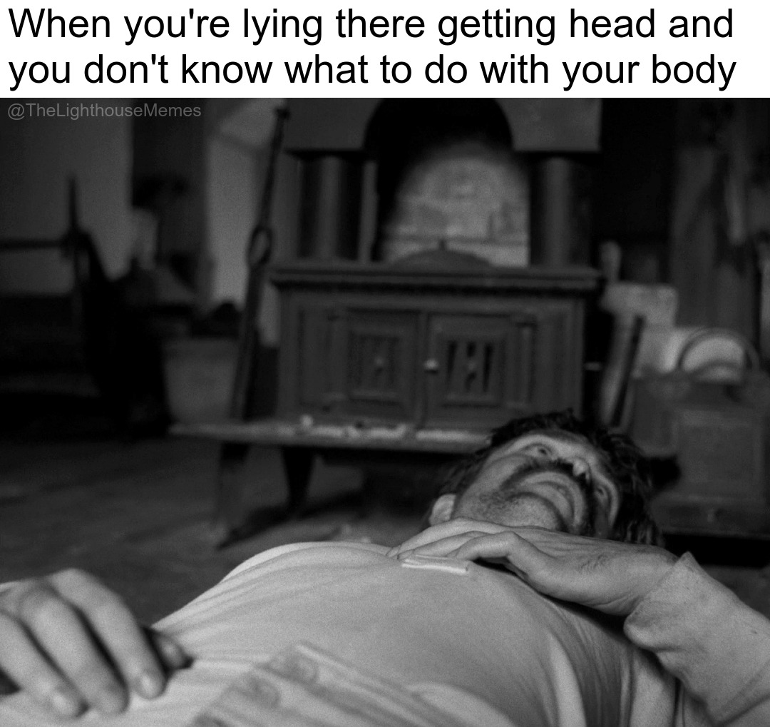 20 'The Lighthouse Memes' More Unhinged Than Two Men Trapped With One Seagull 18 when youre laying in there