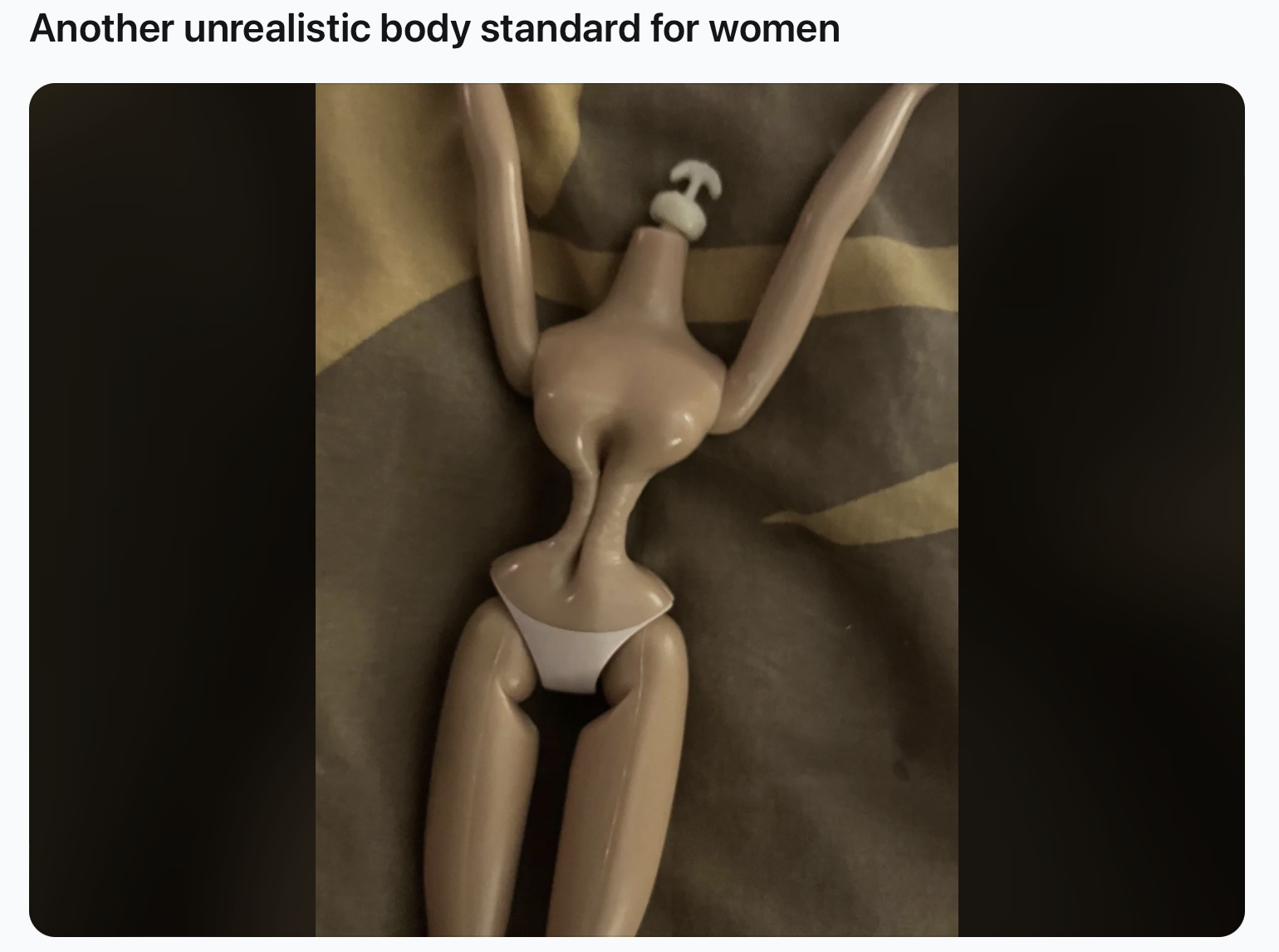 20 Unrealistic Body Standards Meme That Feel Like A Prank On Humanity 4 Another unrealistic body standard for women
