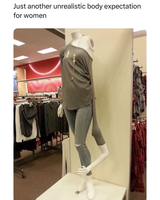 20 Unrealistic Body Standards Meme That Feel Like A Prank On Humanity 6 Arm hnaging off