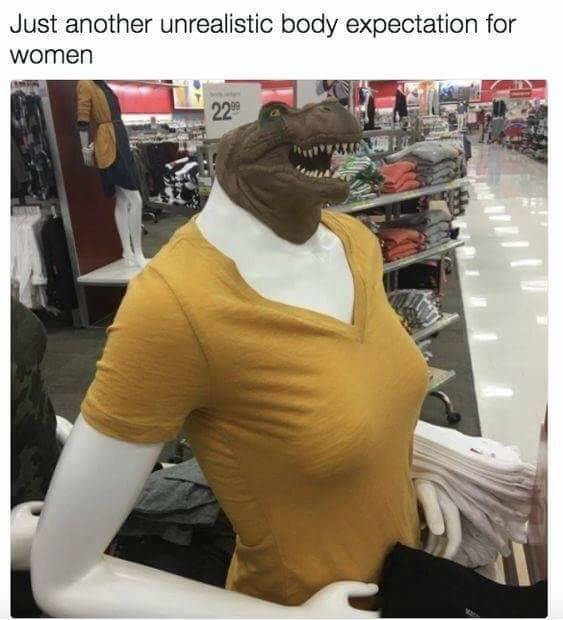 20 Unrealistic Body Standards Meme That Feel Like A Prank On Humanity 13 Dino body standard