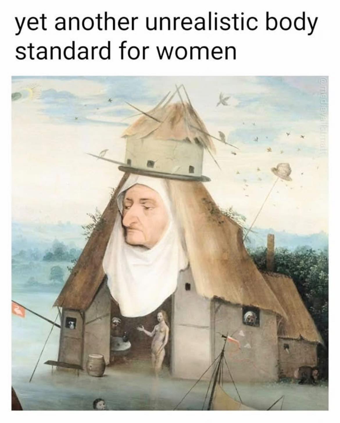 20 Unrealistic Body Standards Meme That Feel Like A Prank On Humanity 16 House on head