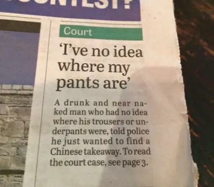 20 Local Newspaper Headlines That Sent the Entire Town Into Chaos 12 I have no idea