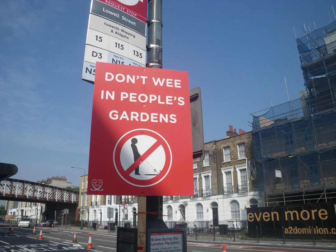 20 British Signs That Feel Aggressively Polite 17 Saw a great sign at the london marathon.