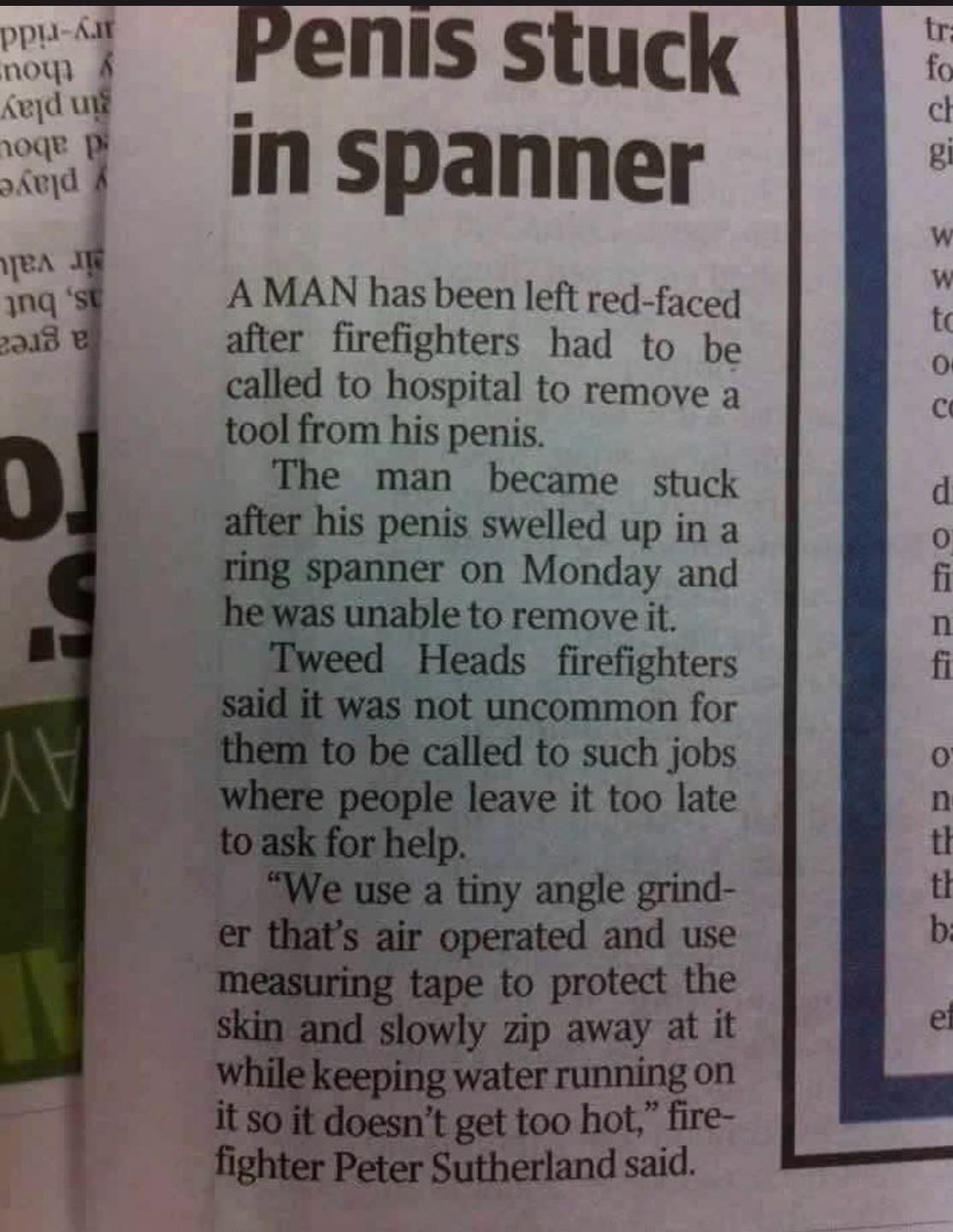 20 Local Newspaper Headlines That Sent the Entire Town Into Chaos 21 Stuck in spanner