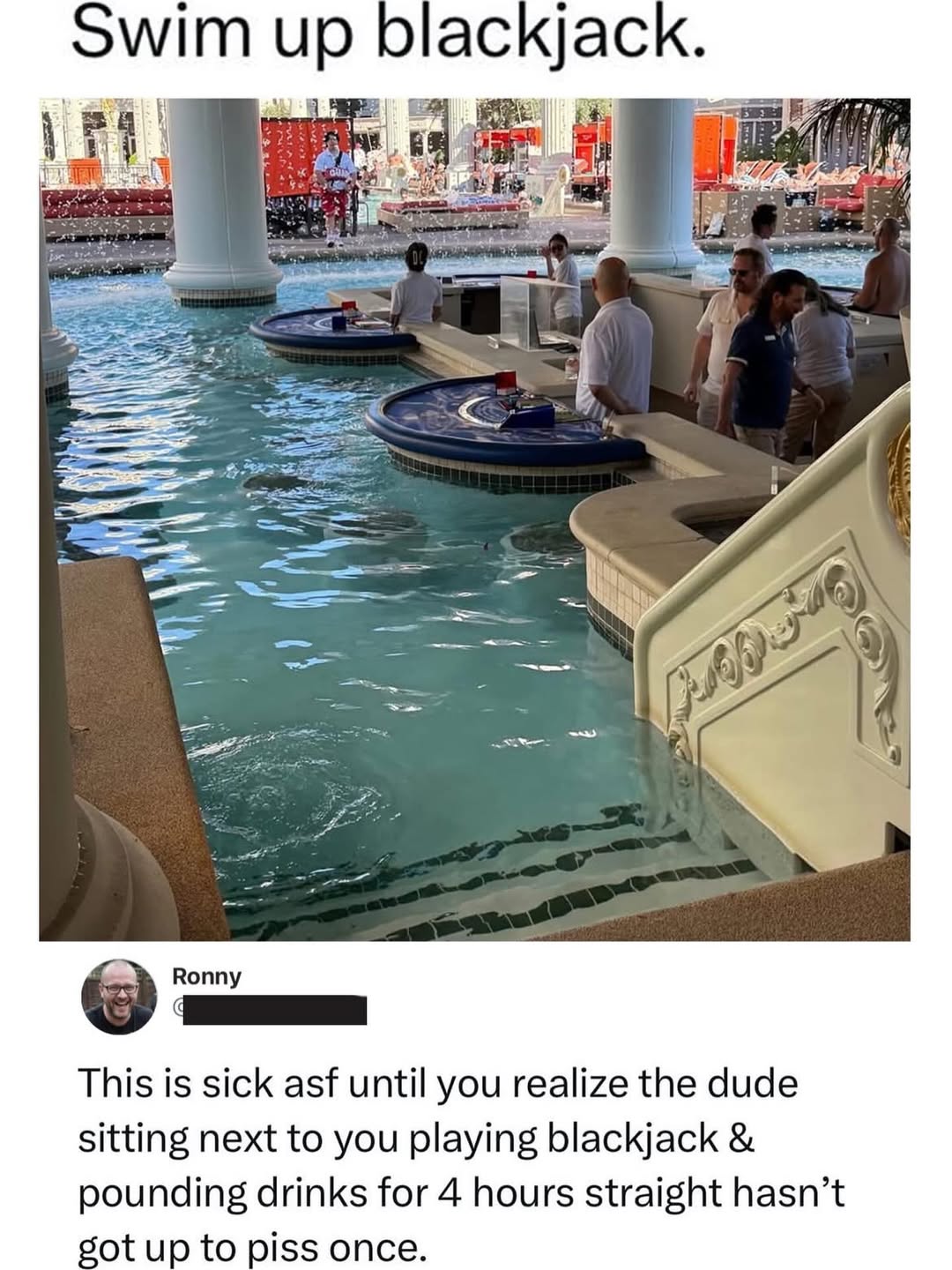 20 Casino Memes Perfect for International Casino Day and Bad Decisions 14 Swim up blackjack
