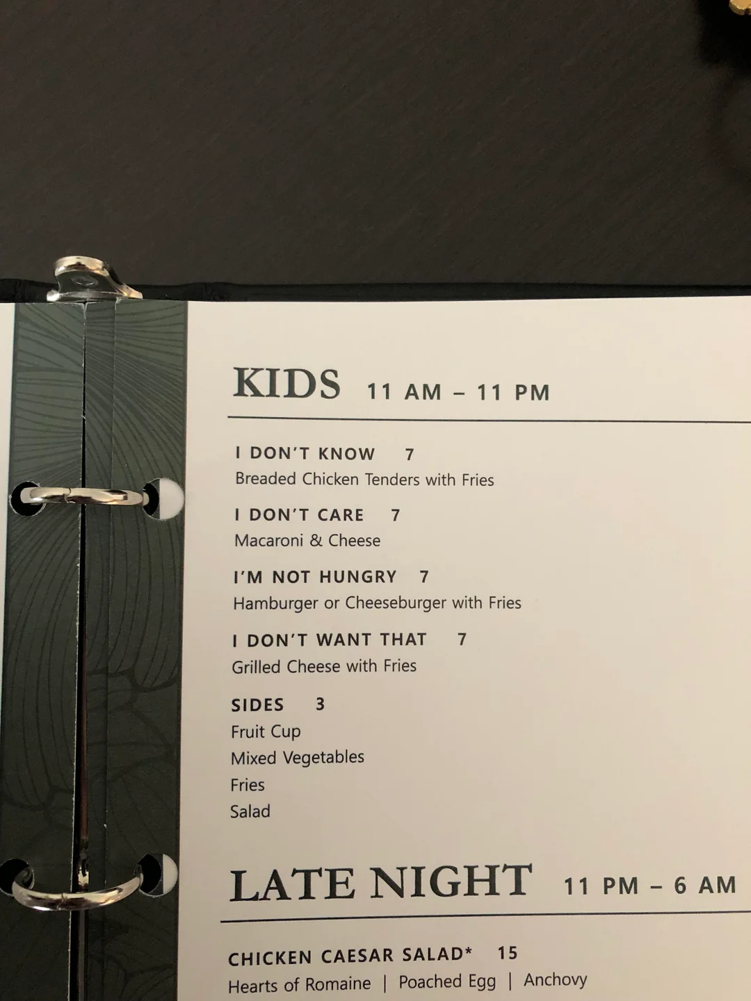 20 Restaurant Menu Fails That Somehow Made Food Sound Illegal 18 This kids menu at the hotel Iโm staying at