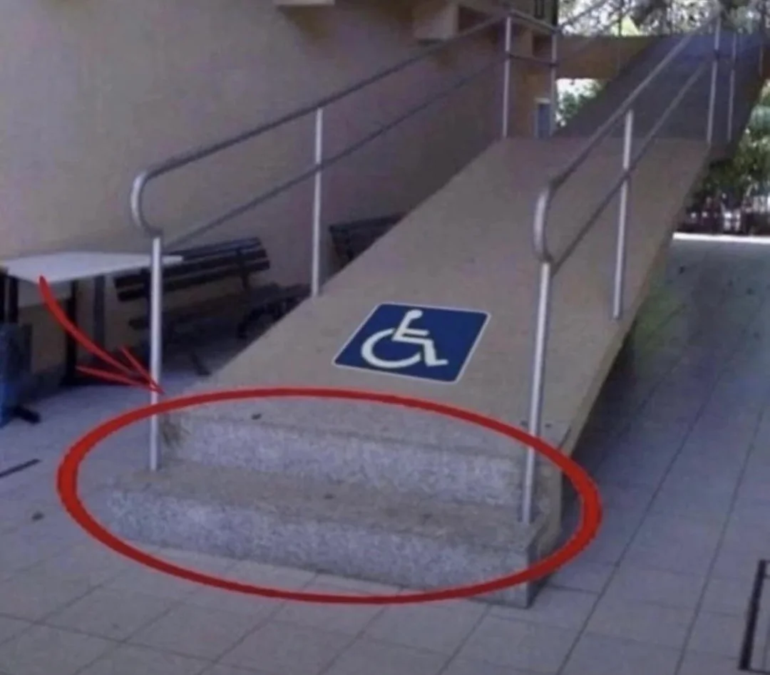 20 Funny Images That Made People Stop and Go “Hmmmmm” 9 differently abled stairs