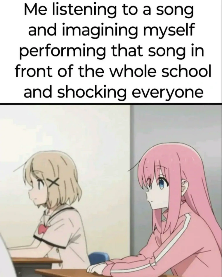 20 Memes That Understand the Chaos Living Inside Your Head 10 istening to a song
