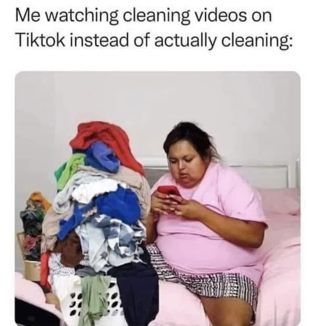 20 Memes That Were Dropped from a Helicopter into Your Brain 19 Watching cleaning videos