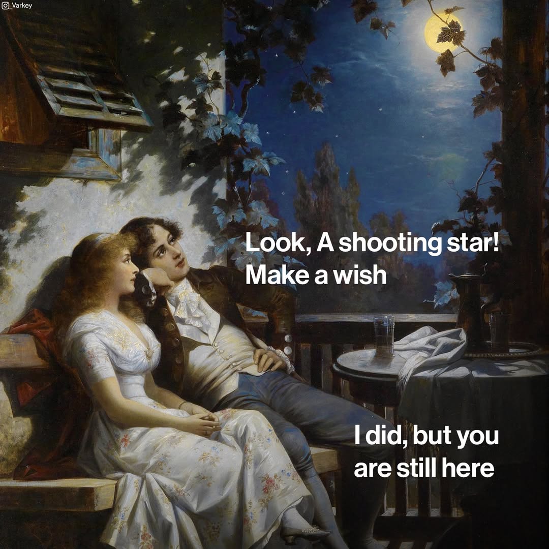 20 Flirty Art Memes That Ended a Love Story Before It Started 12 look a shooting star