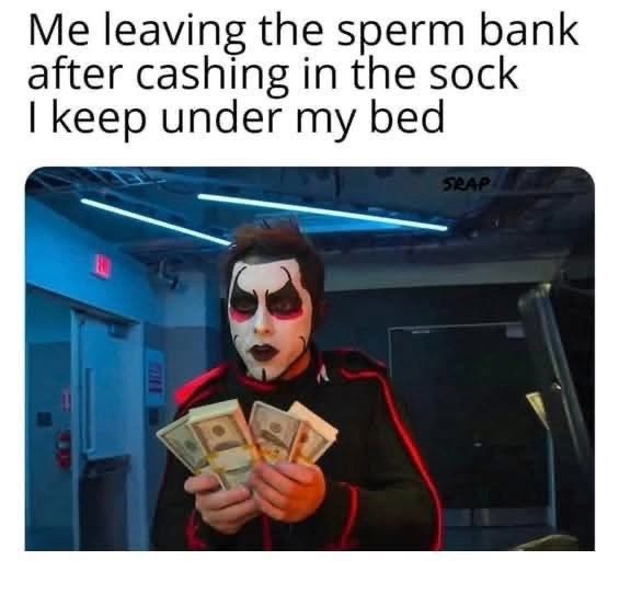 After cashing the sock