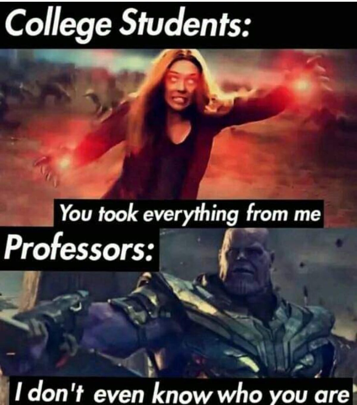 20 Marvel Memes That Have More Twists Than the Multiverse 22 You took everything from me