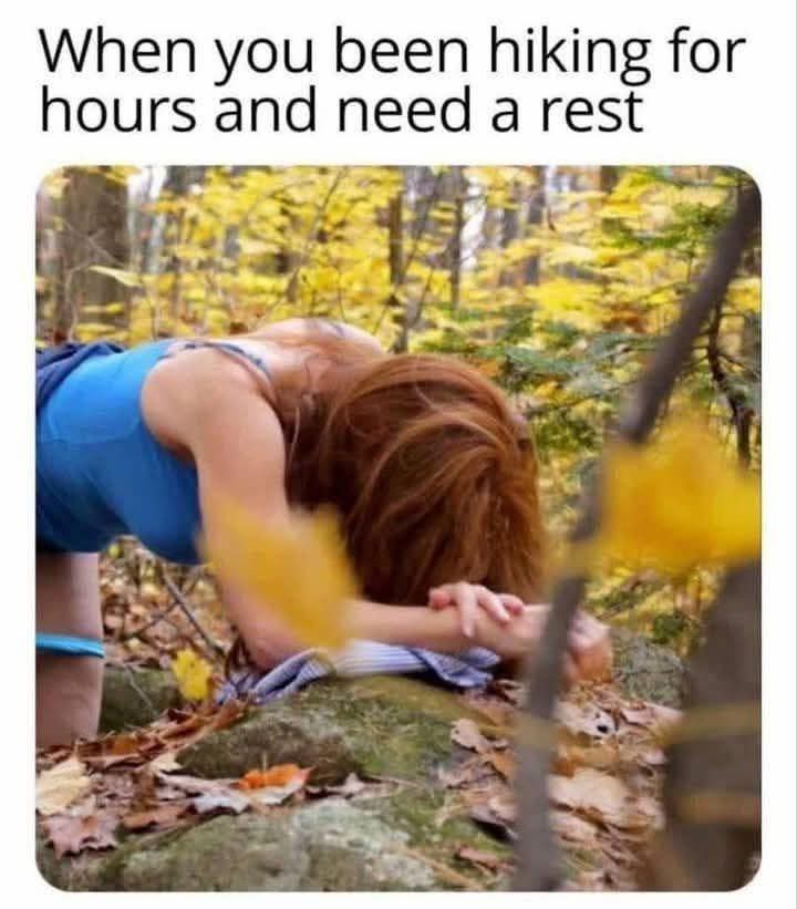 20 Innocent Memes Holding Hands With Absolute Filth 8 Hiking for hours