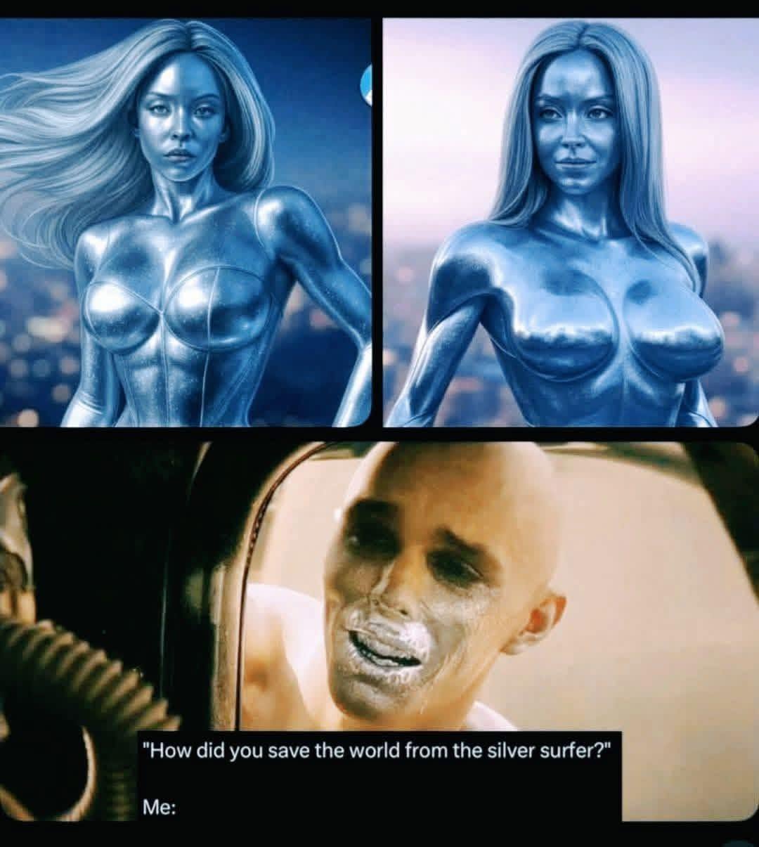 20 Raunchy and Rude Memes That Cross Every Single Social Boundary 17 Save the world from silver surfer