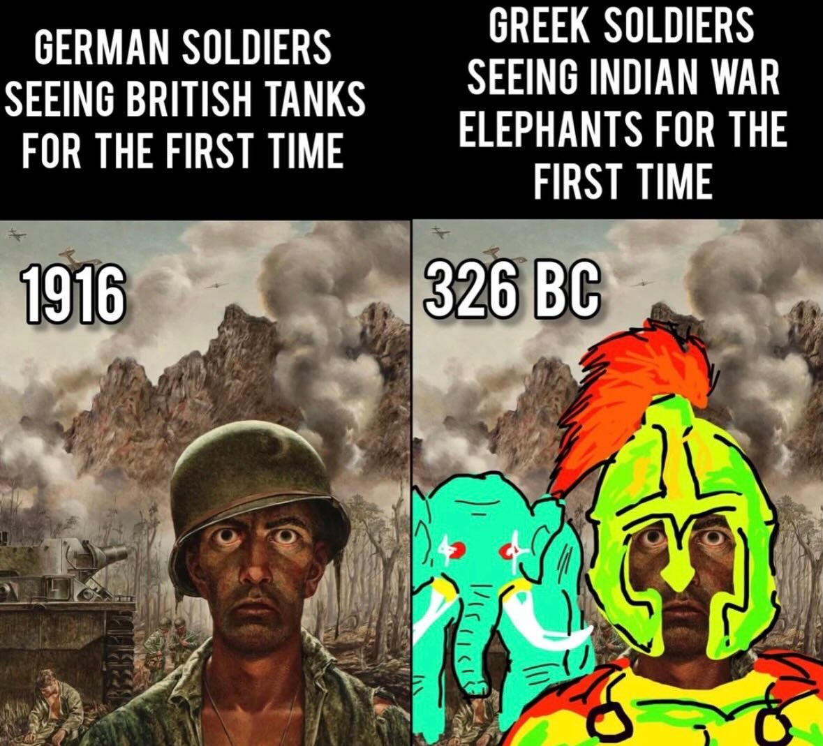20 Savage History Memes That Prove The Past Had Absolutely No Chill 11 Seeing british tanks